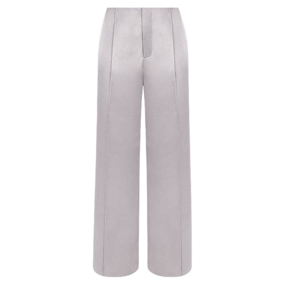 NWOT house of CB ALIVIA O GREY SATIN TROUSERS - Picture 6 of 16